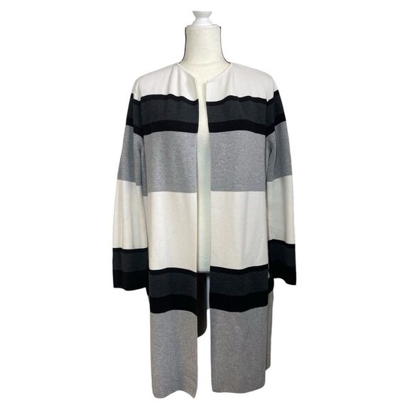 Calvin Klein Long Open Front Cardigan Size Large - Picture 1 of 13